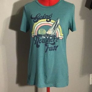 Vintage look Tee shirt “Going Nowhere Fast”.